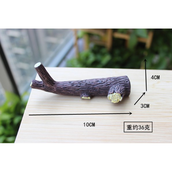 Mô hình khúc cây gỗ dài 10cm trang trí tiểu cảnh, bonsai, DIY