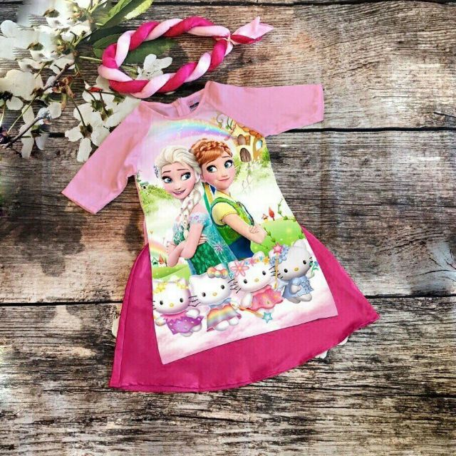 SET ÁO DÀI CÁCH TÂN KÈM MẤN