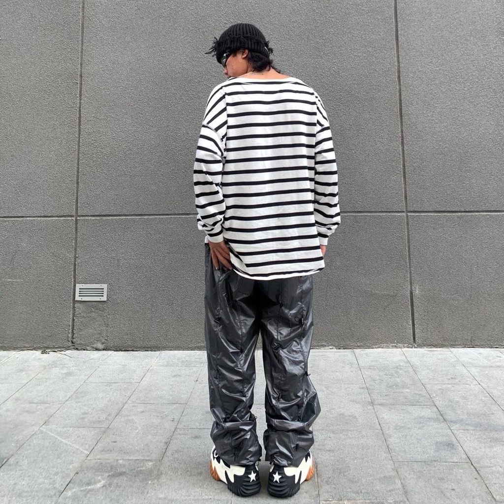 Áo ZOMBIE® V Striped Sweater In B/White