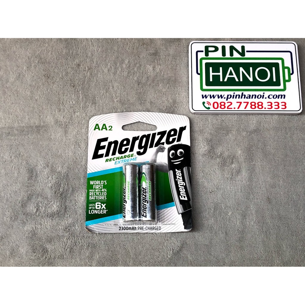 Bộ 2 pin tiểu sạc Energizer Recharge Extreme AA 2300mAh HR6