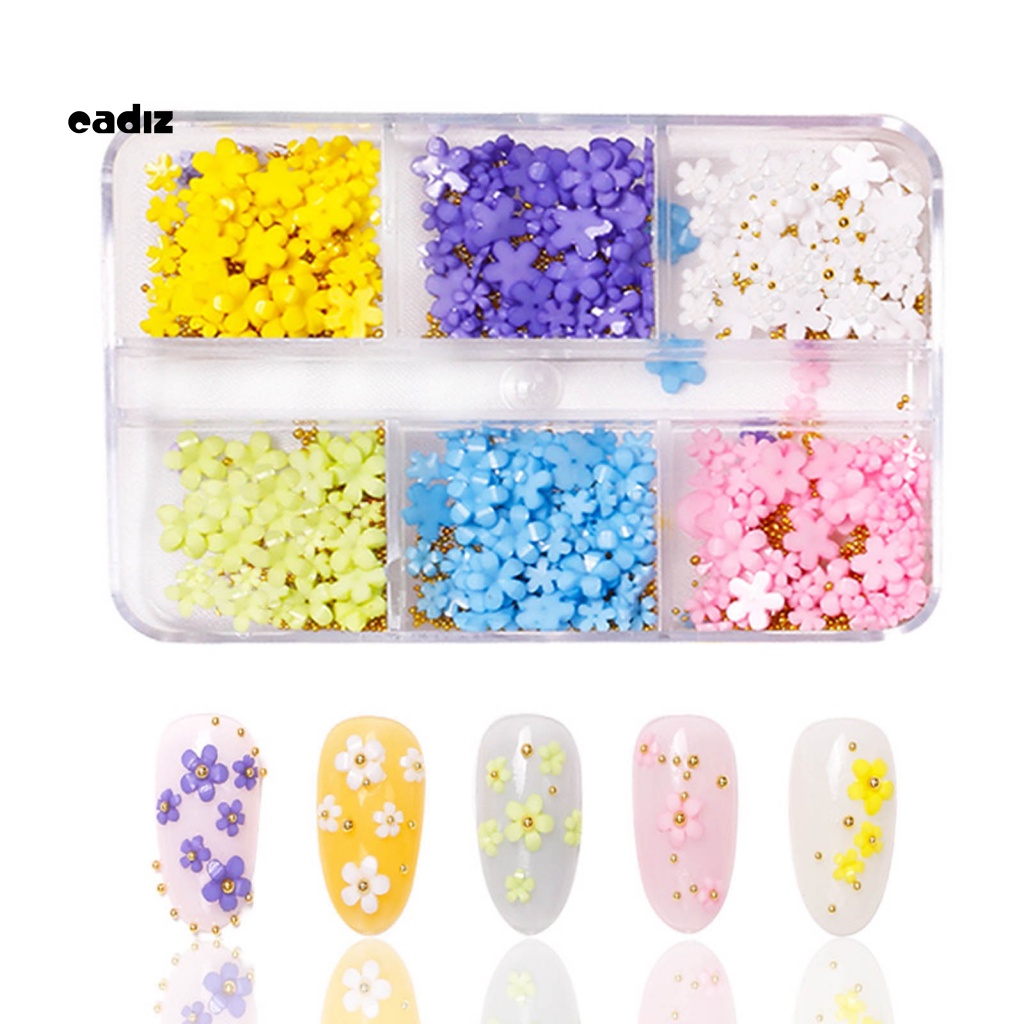 Phụ Kiện Trang Trí Móng Tay Hình Hoa 3D Xinh Xắn