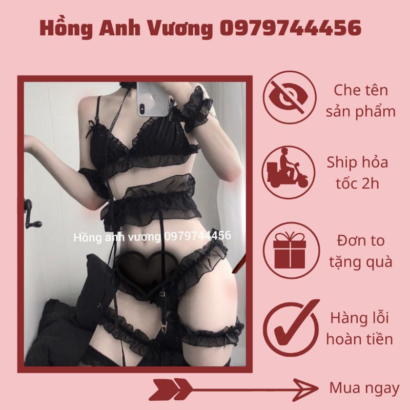 nội y kẹp tất dây trói sexy gợi cảm