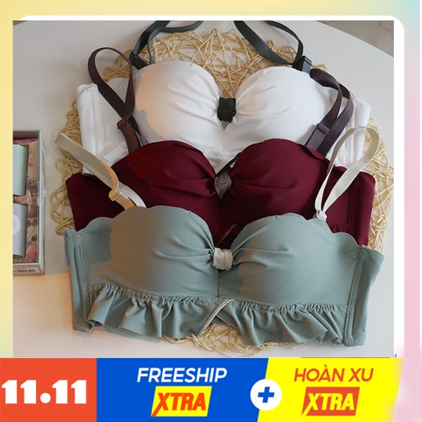 Áo Lót Nữ HÀN QUỐC ❤️FREESHIP❤️ Áo lót bra viên ren nâng ngực sexy điệu đà mẫu Bra 003