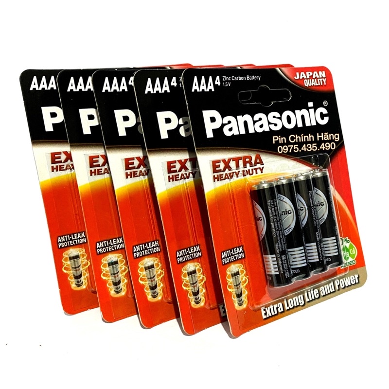 Pin AAA Panasonic R03NT/4B Hàng Chính Hãng Vỉ 4 Viên