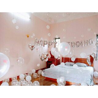 Tặng combo 3 chữ Hỷ - Set bóng bay trang trí đám cưới c15- Bống Balloon shop  - Bống Balloon Shop
