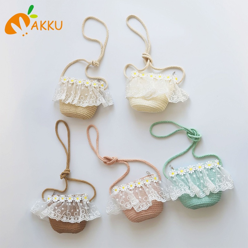 Túi cói Hình Hoa Cúc Cho Bé