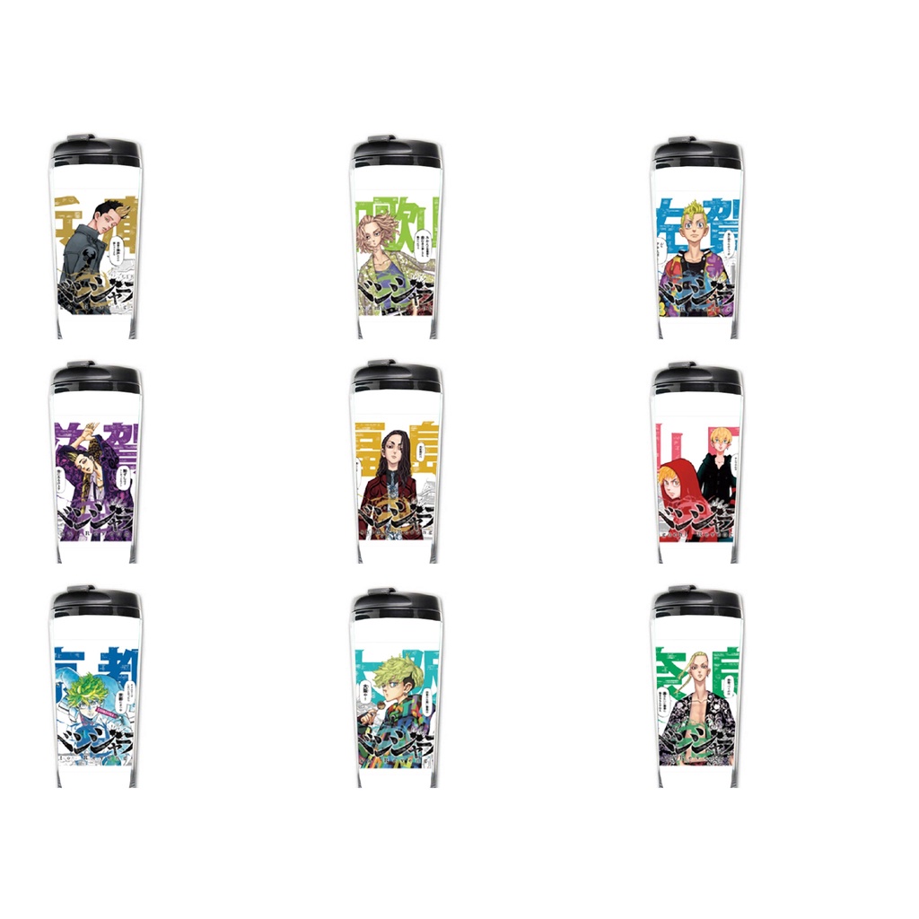 Bình nhựa đựng nước in hình nhân vật TOKYO REVENGERS anime chibi tiện lợi lưu niệm