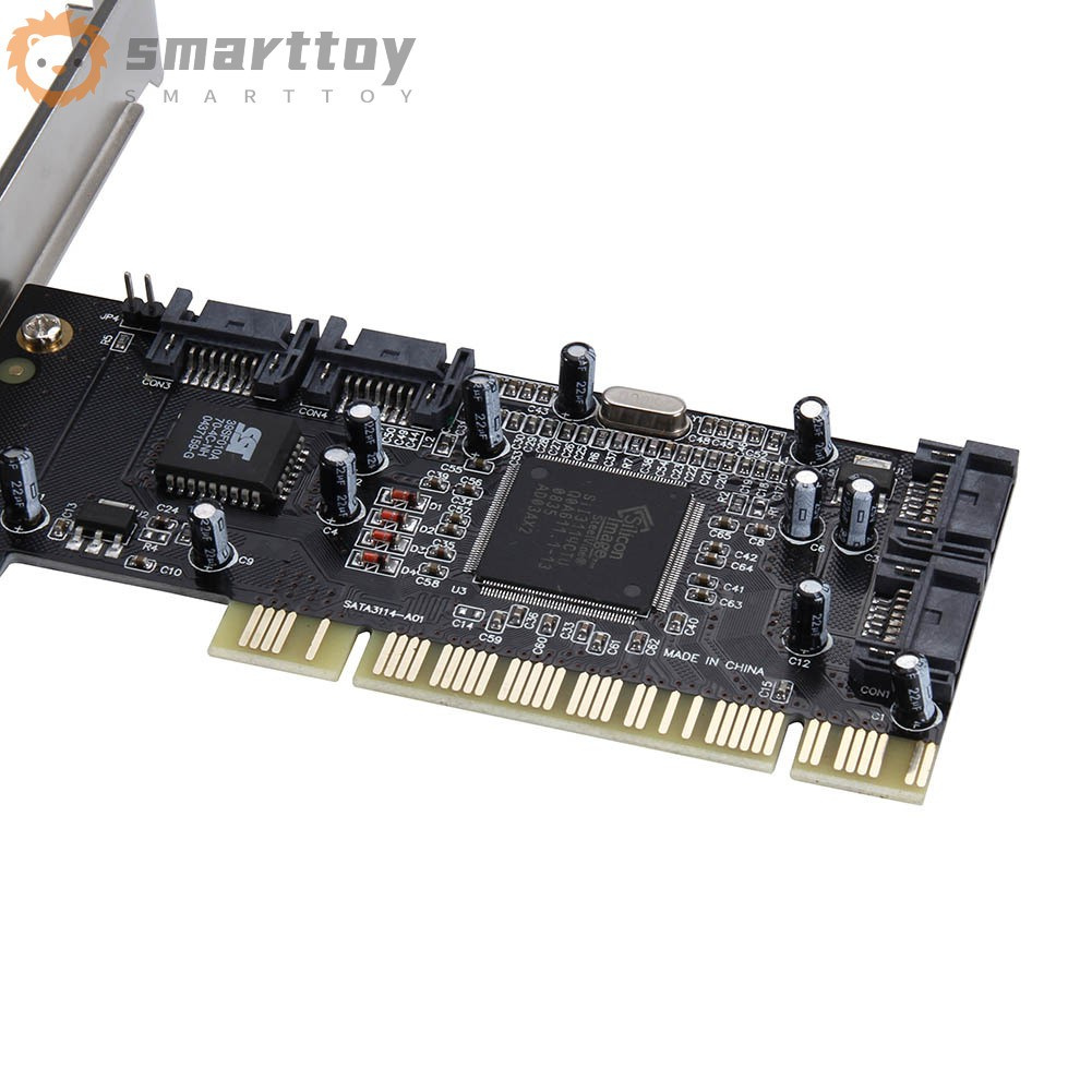 Mạch Chuyển Đổi Pci Sang 4 Cổng Sata Serial Ata Raid Sil3114 3114 I / O