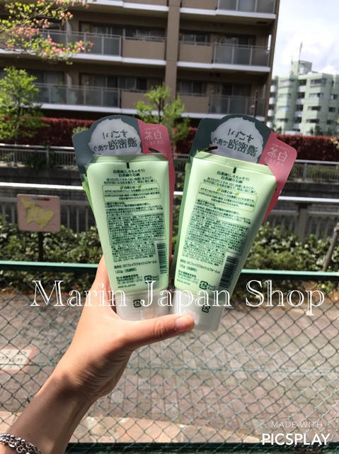 Sữa rửa mặt trà xanh Shirochasou Green Tea Foam 120gr Nhật Bản