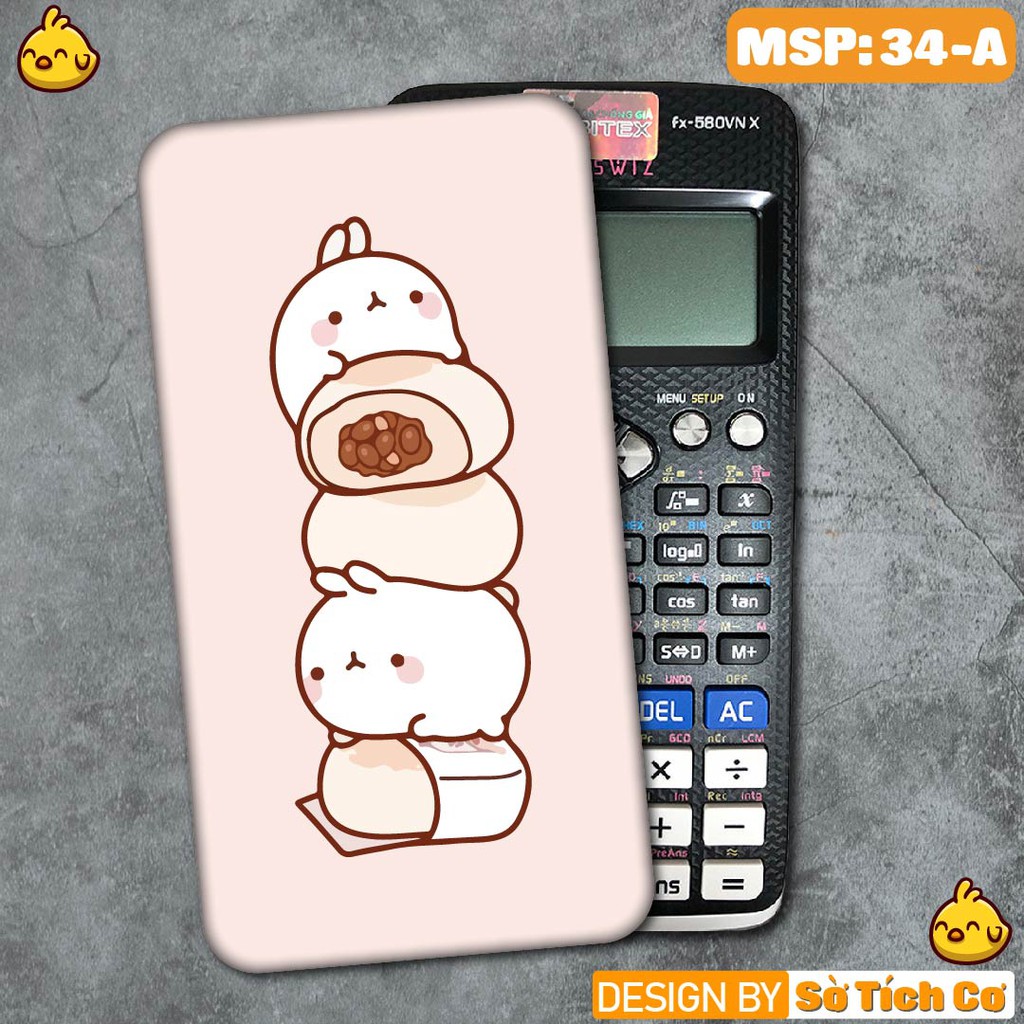 Miếng decal dán máy tính casio vinacal FX500 FX570 FX580 - 570ES 570EX 680EX bộ hình Cute Animals  MSP: MT34