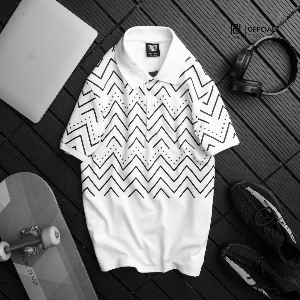 Áo thun polo nam PUNDO phông có cổ 2 màu basic dễ phối chất cotton cao cấp APPD41