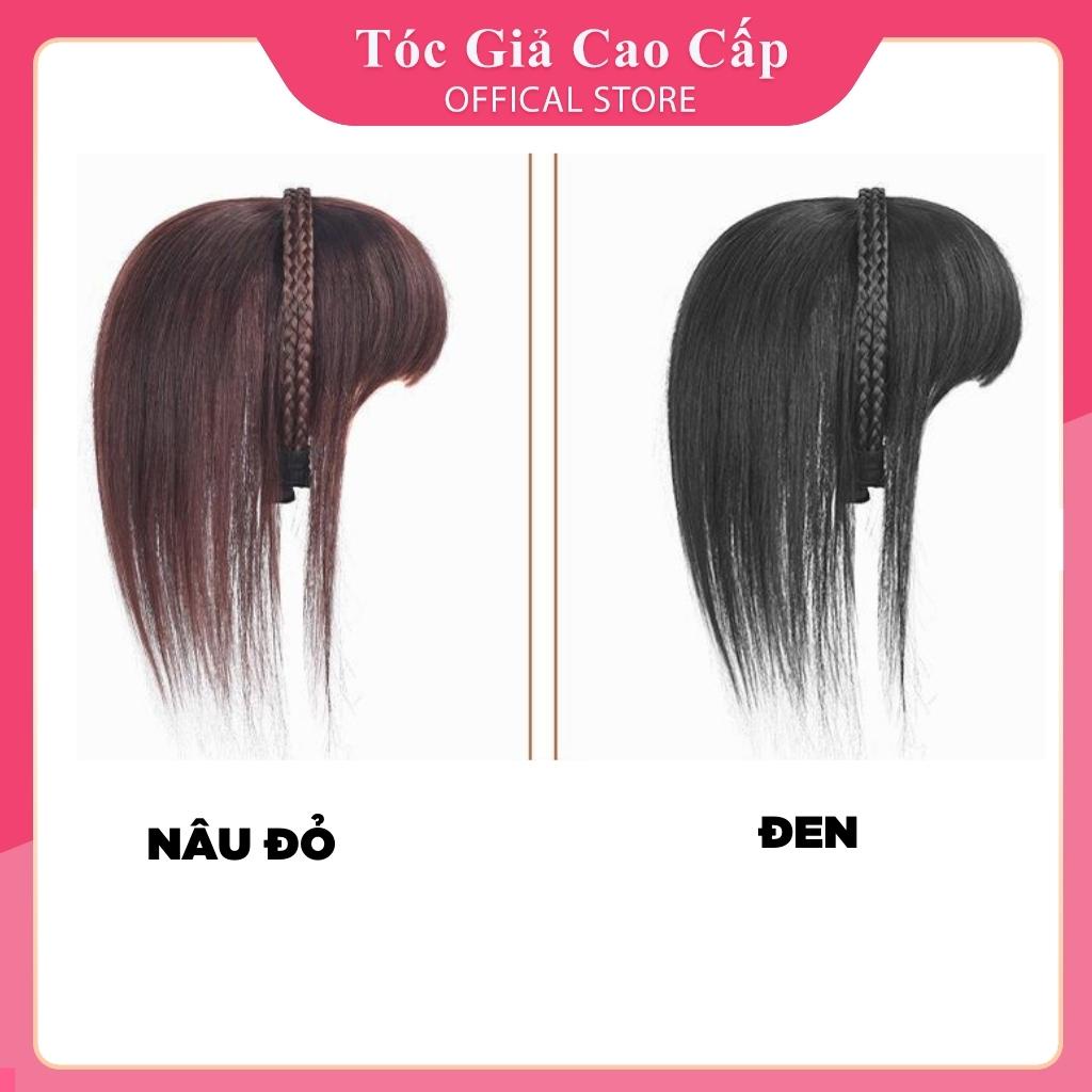 Tóc mái giả che hói 25cm kèm băng đô mái thưa, MẪU MỚI