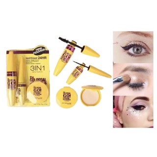 Mascara Maybeline 3in1 - Mascara+Mắt Nước+Phấn Phủ