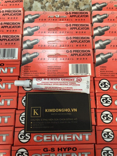 Keo chống nước và dán kính đồng hồ, gắn đá gắn trang sức G-S Hypo Cement GDA099 tiện lợi
