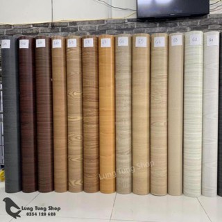[ Vân gỗ - Chọn màu ] Decal vân gỗ - Giấy dán tường bàn tủ có sẵn keo ( khổ 1,2m )