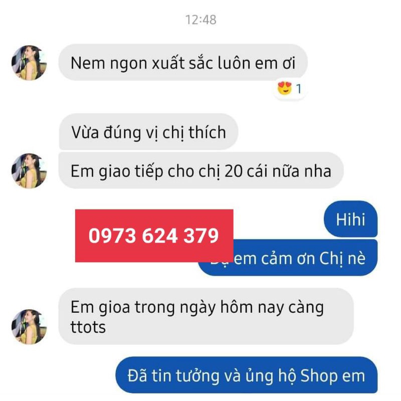 Combo 10 cái Nem chua Thanh Hóa bao ngon