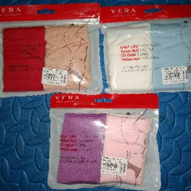 Chính hãng - Quần lót nữ COMBO 03 túi (6 quần) Modern brief Vera VBQB6324 (màu ngẫu nhiên) | BigBuy360 - bigbuy360.vn