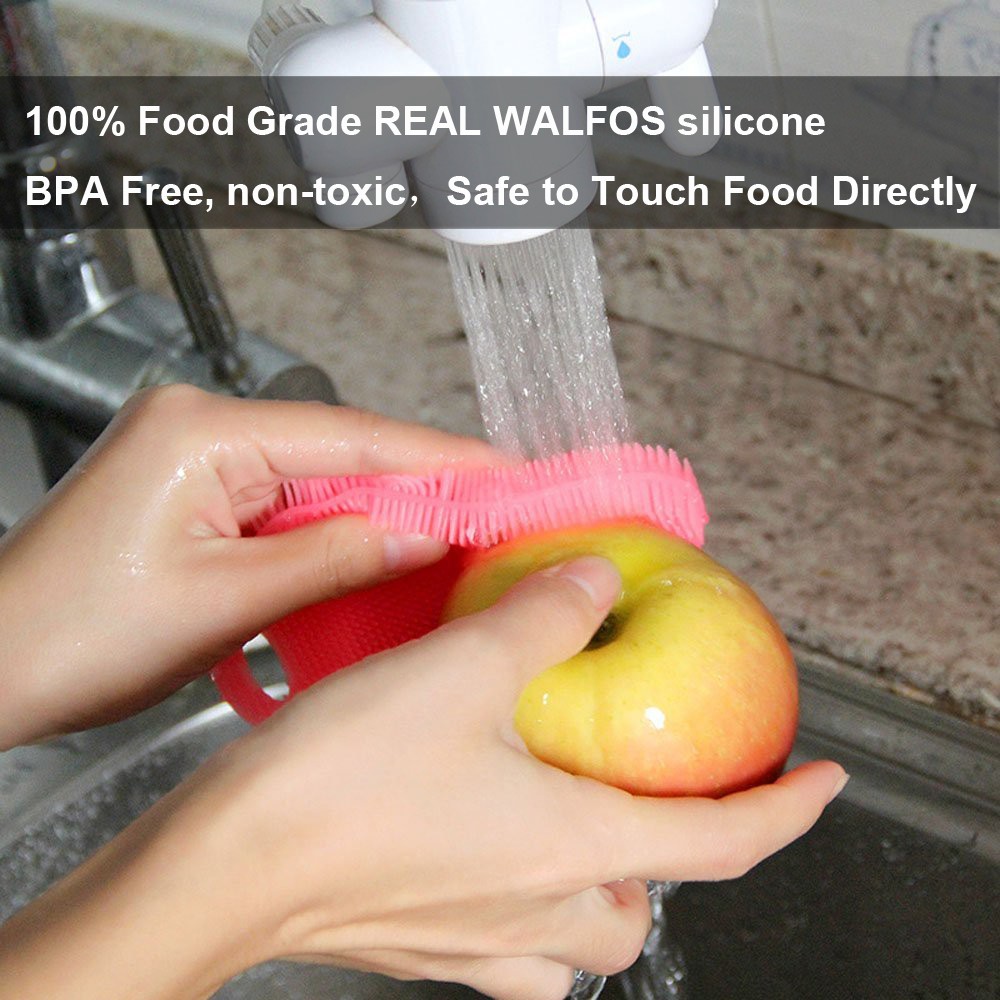Miếng rửa chén dĩa WALFOS bằng silicone chất lượng cao tiện lợi