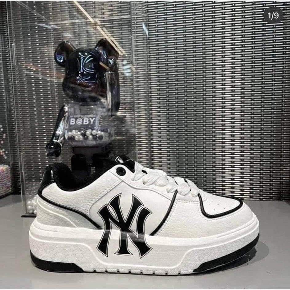 Giày thể thao mlb chunky màu xanh lá , giày sneaker kiểu dáng hàn quốc chunky đen