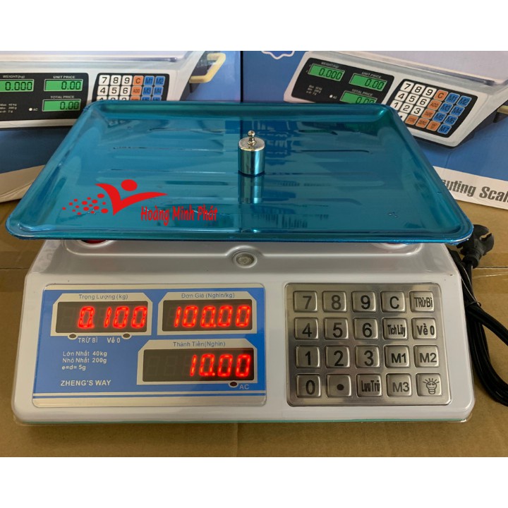 Cân Điện Tử Tính Tiền 40Kg - Phím Bọc Thép ❤️❤️❤️- Bảo Hành TẠI SHOP