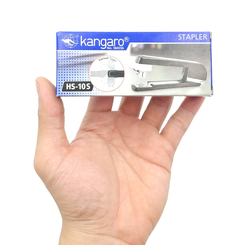 Bấm Kim Xoay Chiều Số 10 Kangaro HS 10S - Mẫu 2 - Xanh Dương