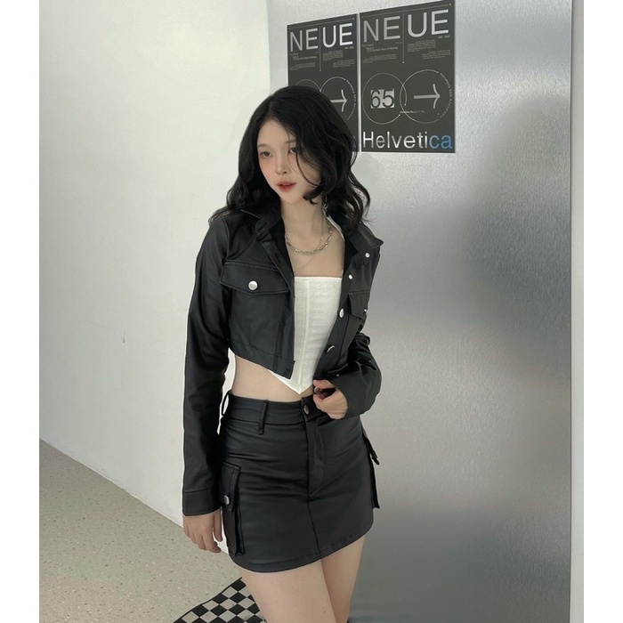 Keisha Skirt / chân váy da