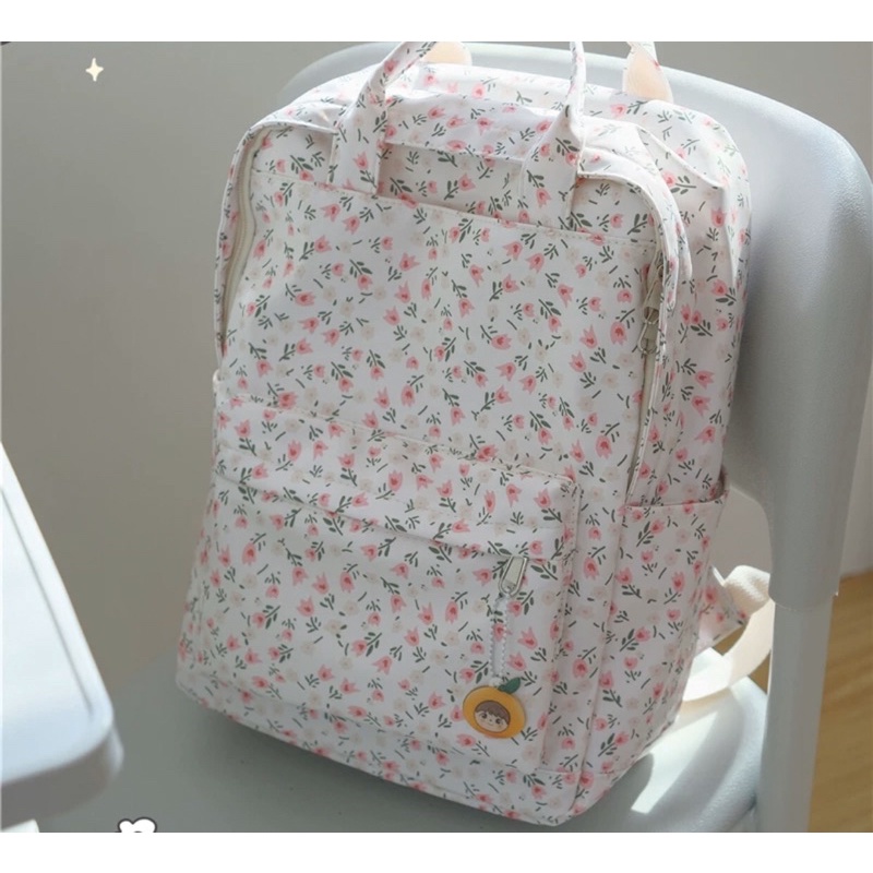 BALO VUÔNG HOA NHÍ CHỐNG NƯỚC PHONG CÁCH HANG QUỐC