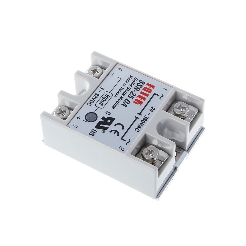 Mô Đun Rơ Le Trạng Thái Rắn SSR-25DA 25A 250V 3-32V DC Đầu Vào 24-380VAC Đầu Ra