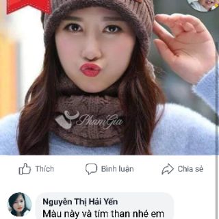 Sét mũ len kèm khăn cho cả nam và nữ