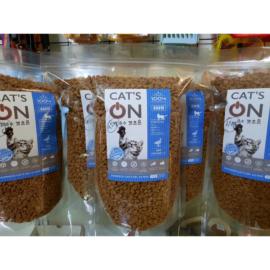 Thức ăn mèo Hàn Quốc Cats On gói zip 1kg