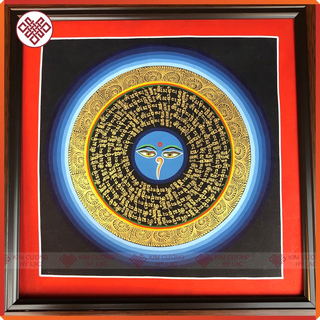 Tranh Mandala Thangka [Kim Cương Hỷ Lạc] Vẽ Tay Nepal