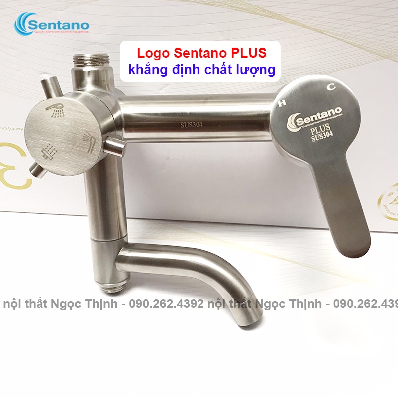 Sen Cây Tắm Nóng Lạnh Sentano Plus STN104 INOX 304 Hàng đúc dày và chắc chắn