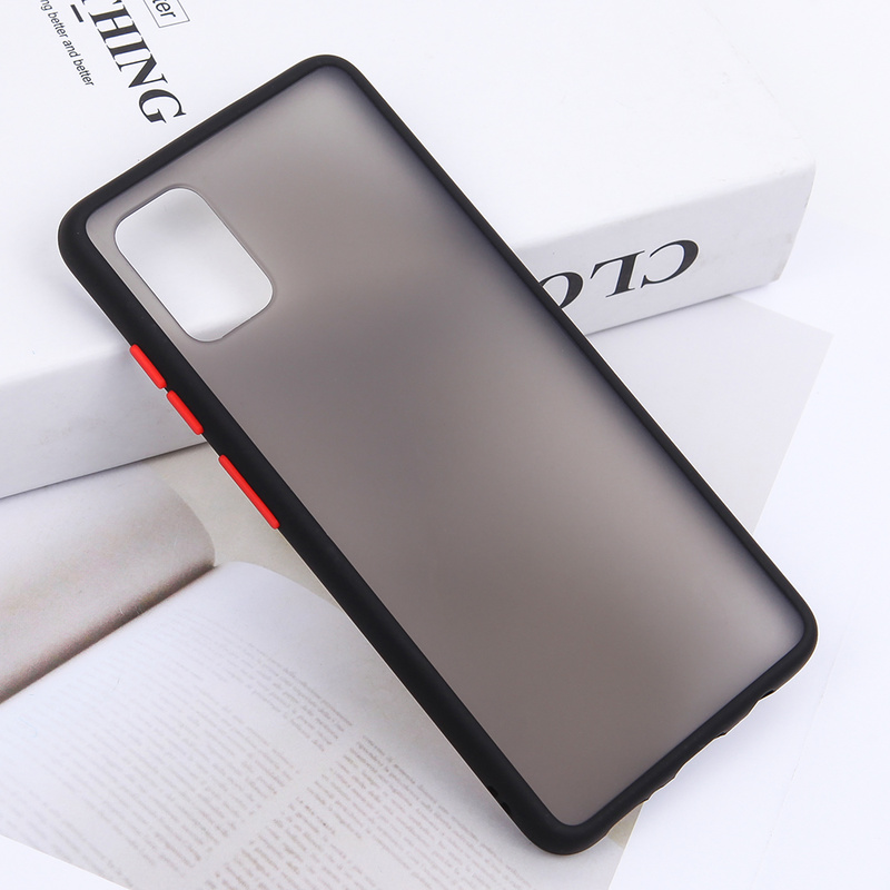 For Samsung Galaxy A01 A10S A20 A30 A50S A51 Smartphone Case Fashion Translucent TPU Silicone Shell Candy Color Matte Shockproof Cases