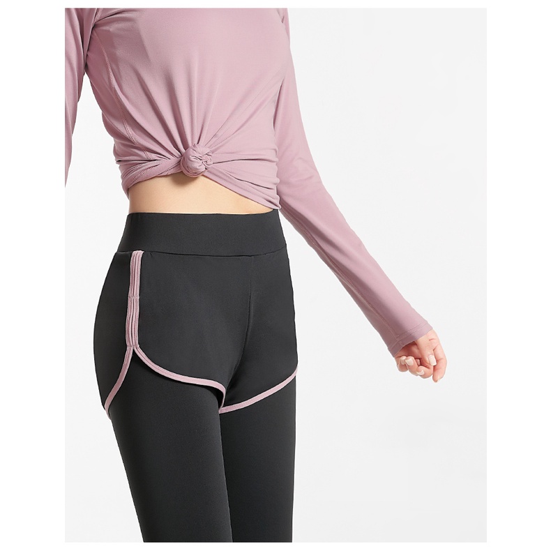 Bộ đồ tập yoga Camel Y1W140617 chất liệu vải nhung giả dày hai lớp thời trang cho nữ