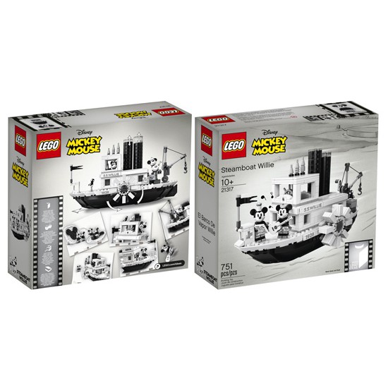 Hàng đặt-LEGO Ideas 21317 - Tàu Hơi Nước của Mickey và Winnie