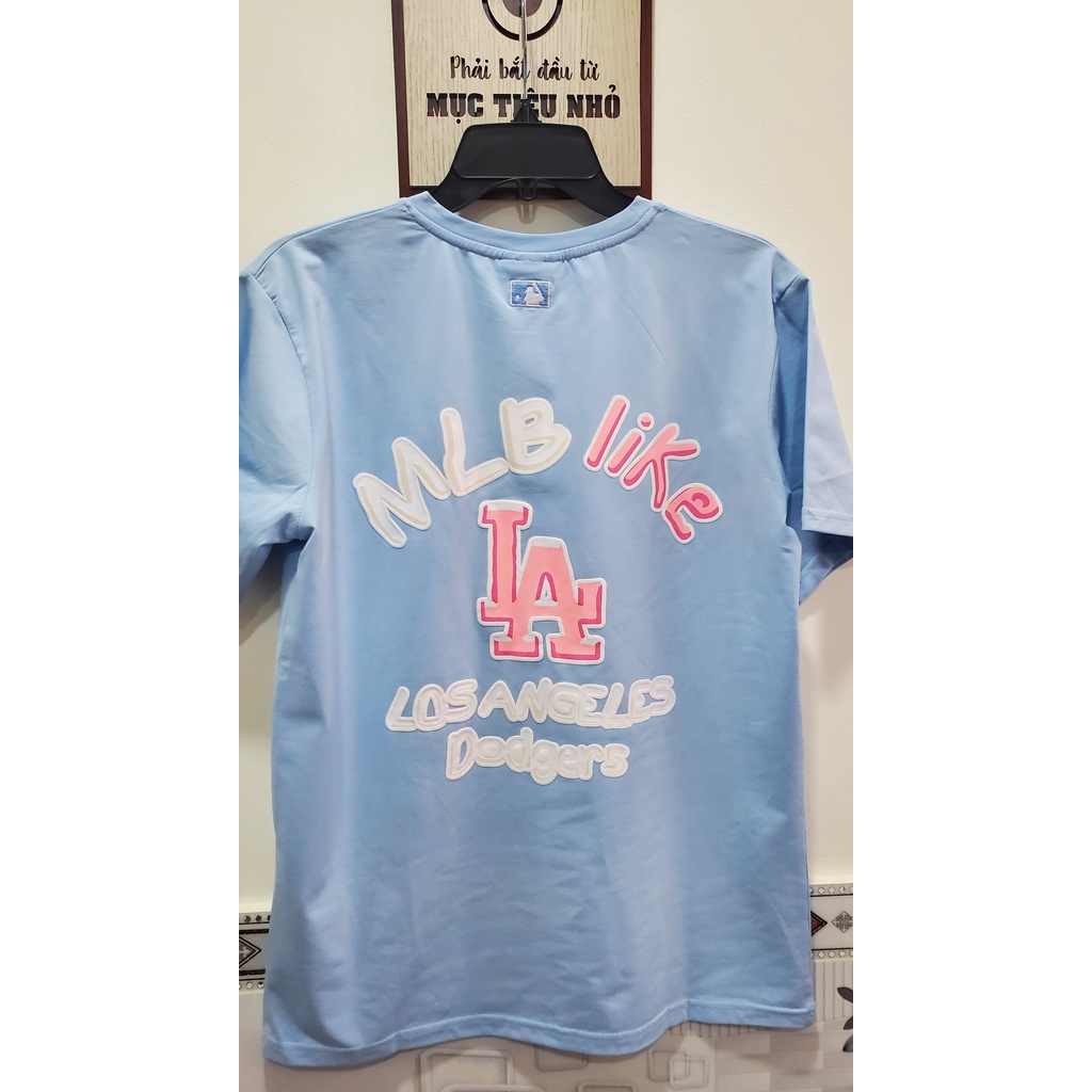 Áo thun cao cấp MLB LA in nổi siêu hot