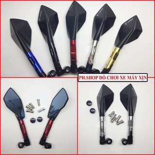 Gương 5 cạnh xe máy chống chói, nhiều màu sắc- 1 ĐÔI