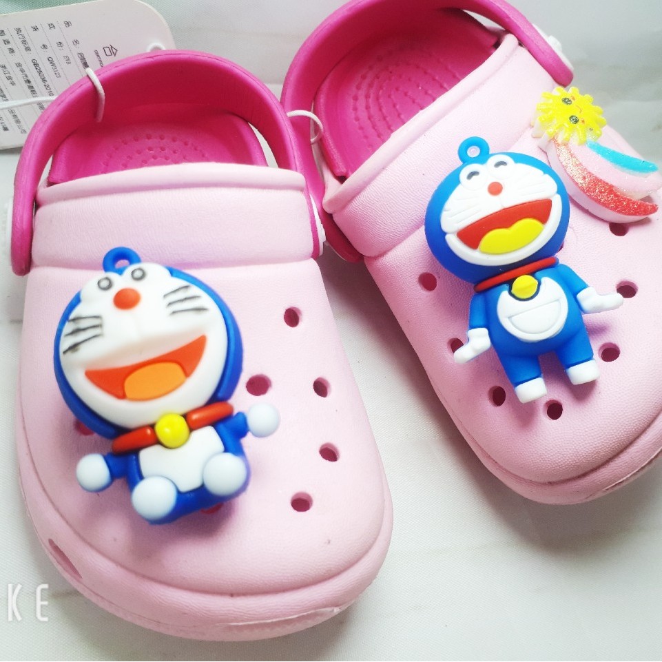 STICKER JIBBITZ gắn dép crocs, dép trẻ em 4D Do.raemon và những người bạn loại TO/ BIG/ LỚN