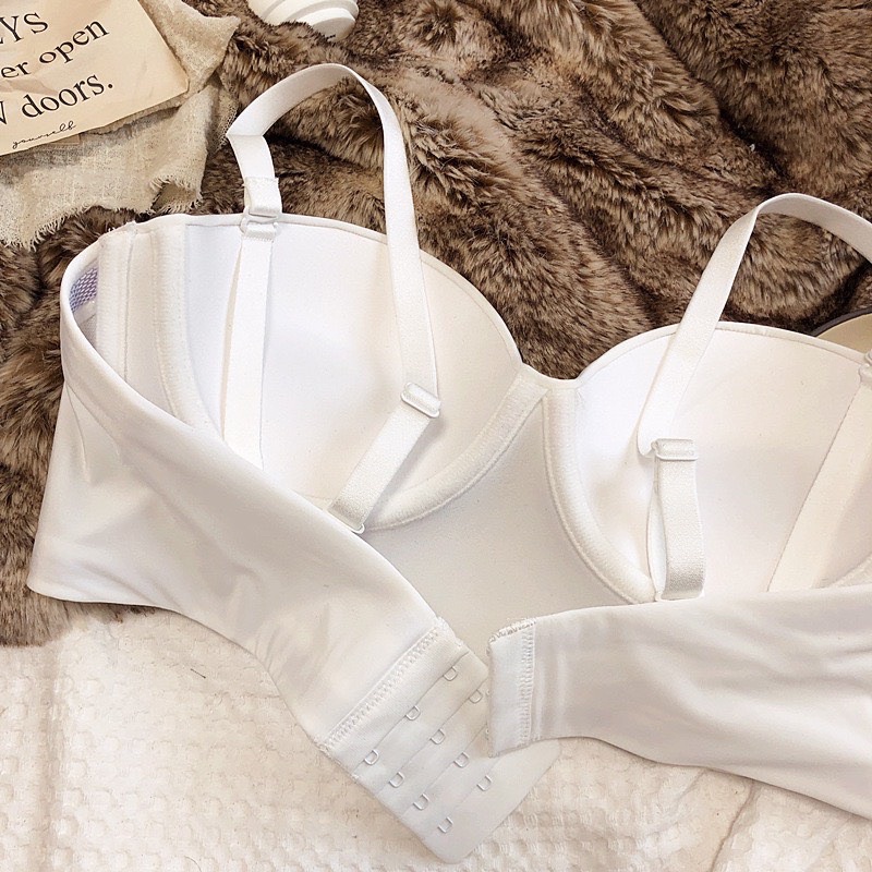 Áo bra nữ có gọng trơn quây có dây chất liệu cotton loại một , unny
