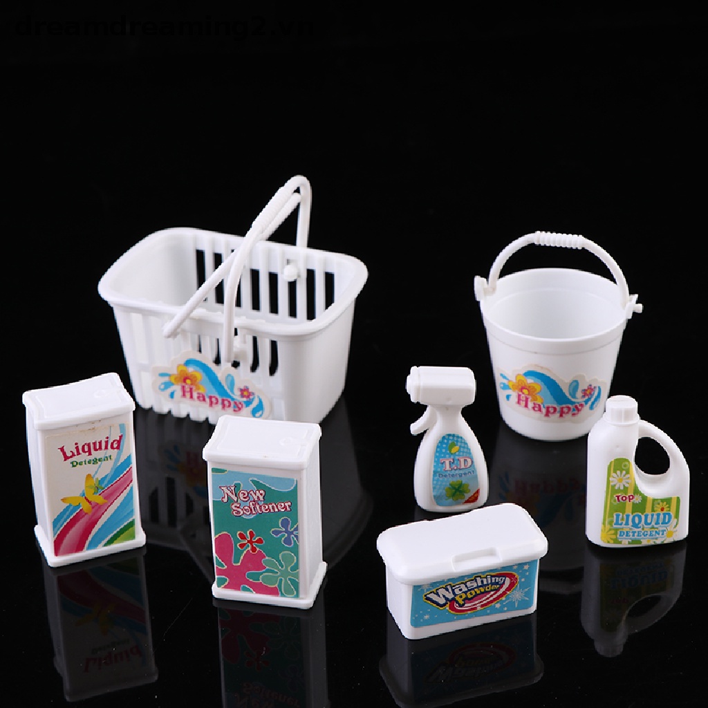 Bộ 7 Quần Áo Giặt Búp Bê Tiện Dụng