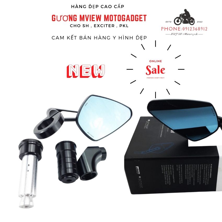 Gương M.View Motorgadget - Cao Cấp Chính Hãng