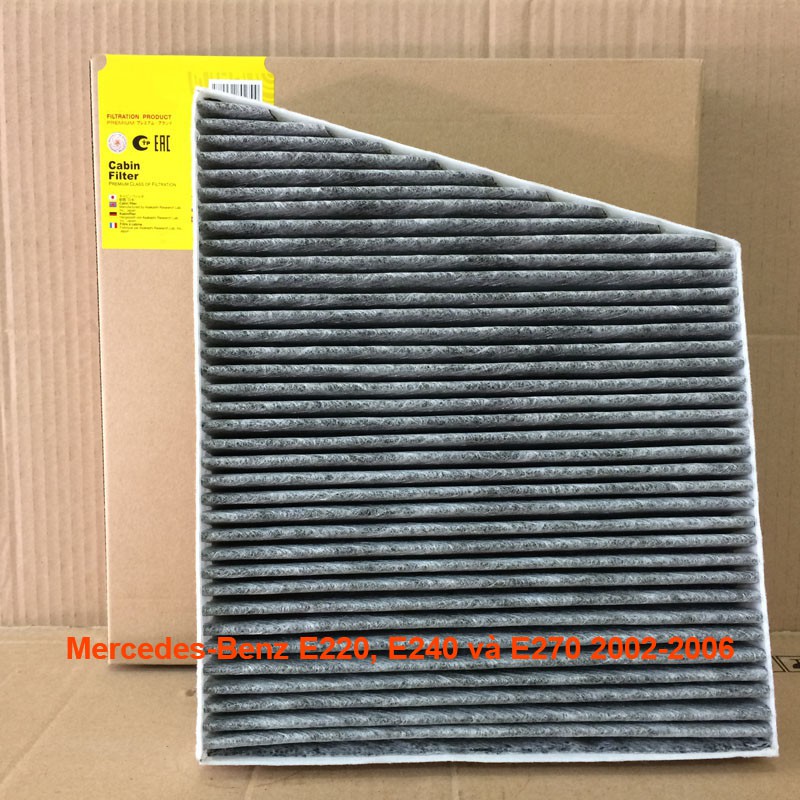 Lọc gió điều hòa than hoạt tính AC0076C-5 dành cho Mercedes-Benz E220, E240 và E270 2002, 2003, 2004, 2005, 2006