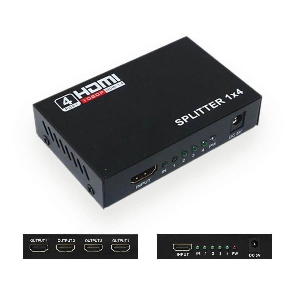 Bộ chia tín hiệu HDMI 1 HDMI ra 4 HDMI