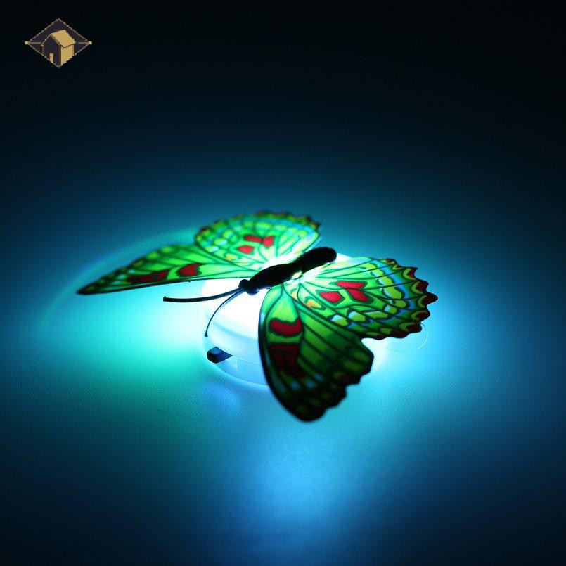 Đèn Ngủ Led Hình Bươm Bướm Nhiều Màu Sắc Lấp Lánh