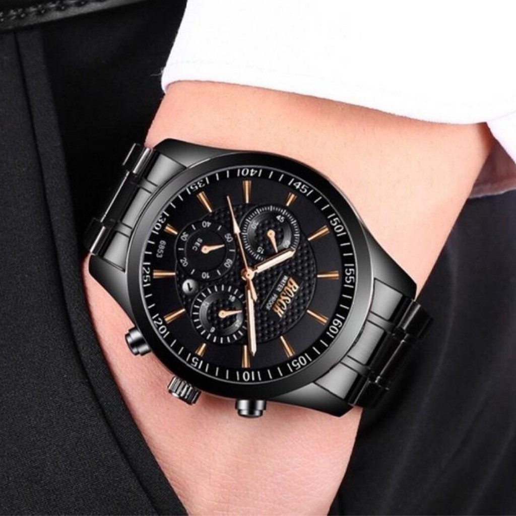 Đồng Hồ Thời Trang Nam Bocsk 2510 Cao Cấp Dây Thép Siêu Bền | BigBuy360 - bigbuy360.vn