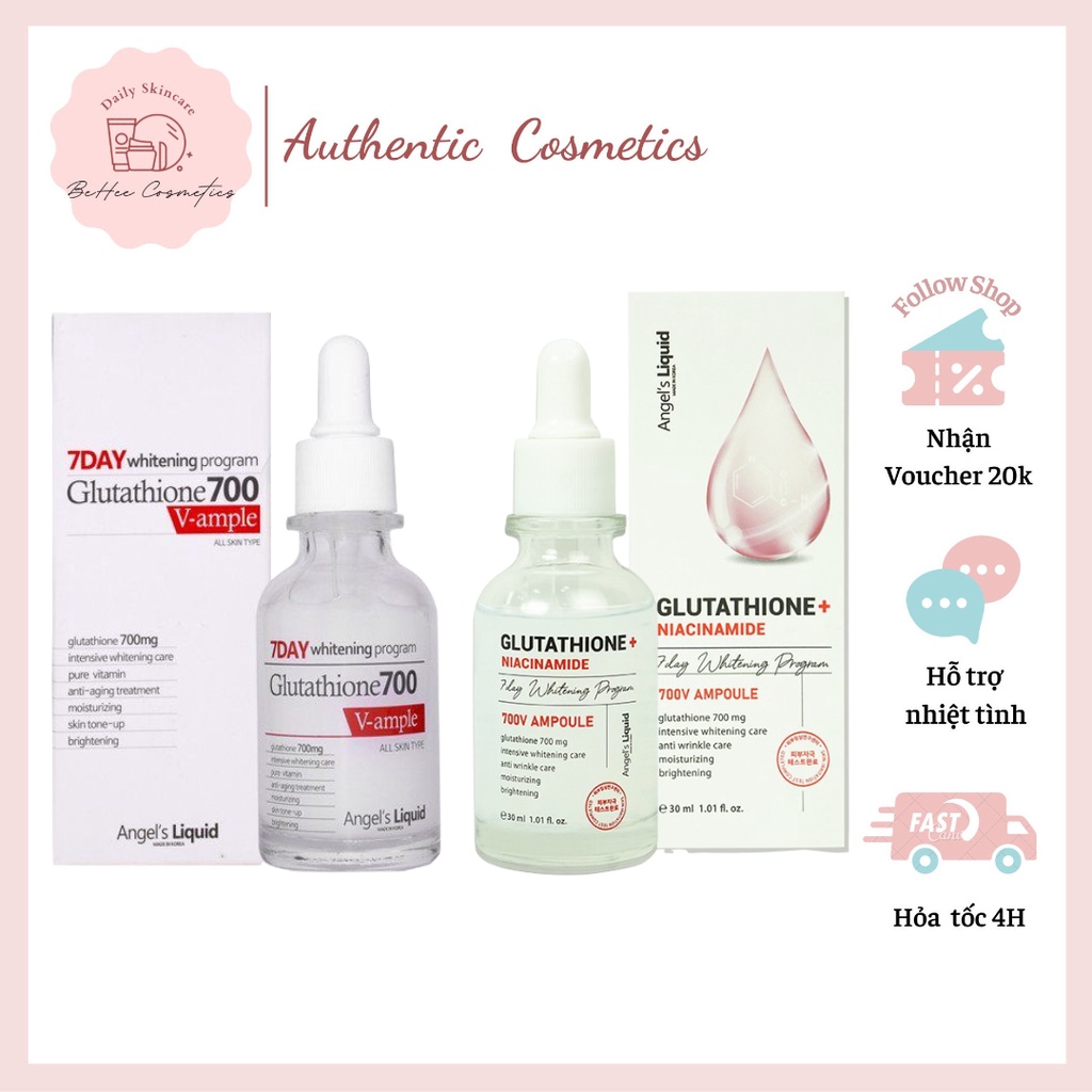 Huyết thanh trắng da 7day Whitening Program Glutathione - NIACINAMIDE