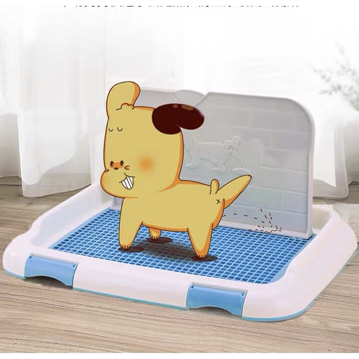 [ BẢO HÀNH 1 NĂM ] Nhà vệ sinh cho thú cưng kèm cọc và tường cao cấp