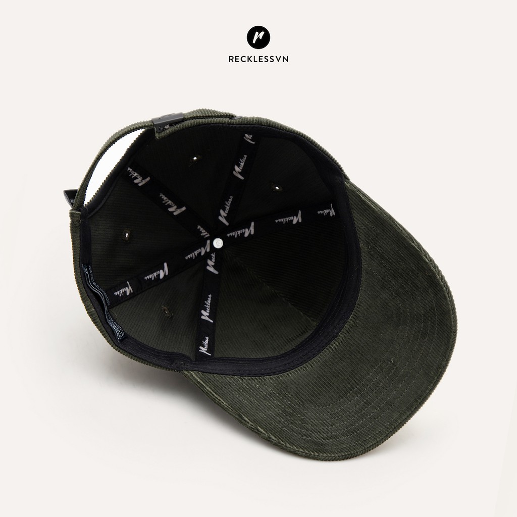 Nón Lưỡi Trai RECKLESS Signature Ballcap - Nhung Rêu