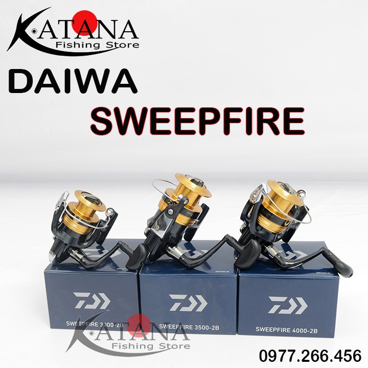 Máy Câu SWEEPFIRE - Chính hãng DAIWA Việt Nam - 3000 3500 4000