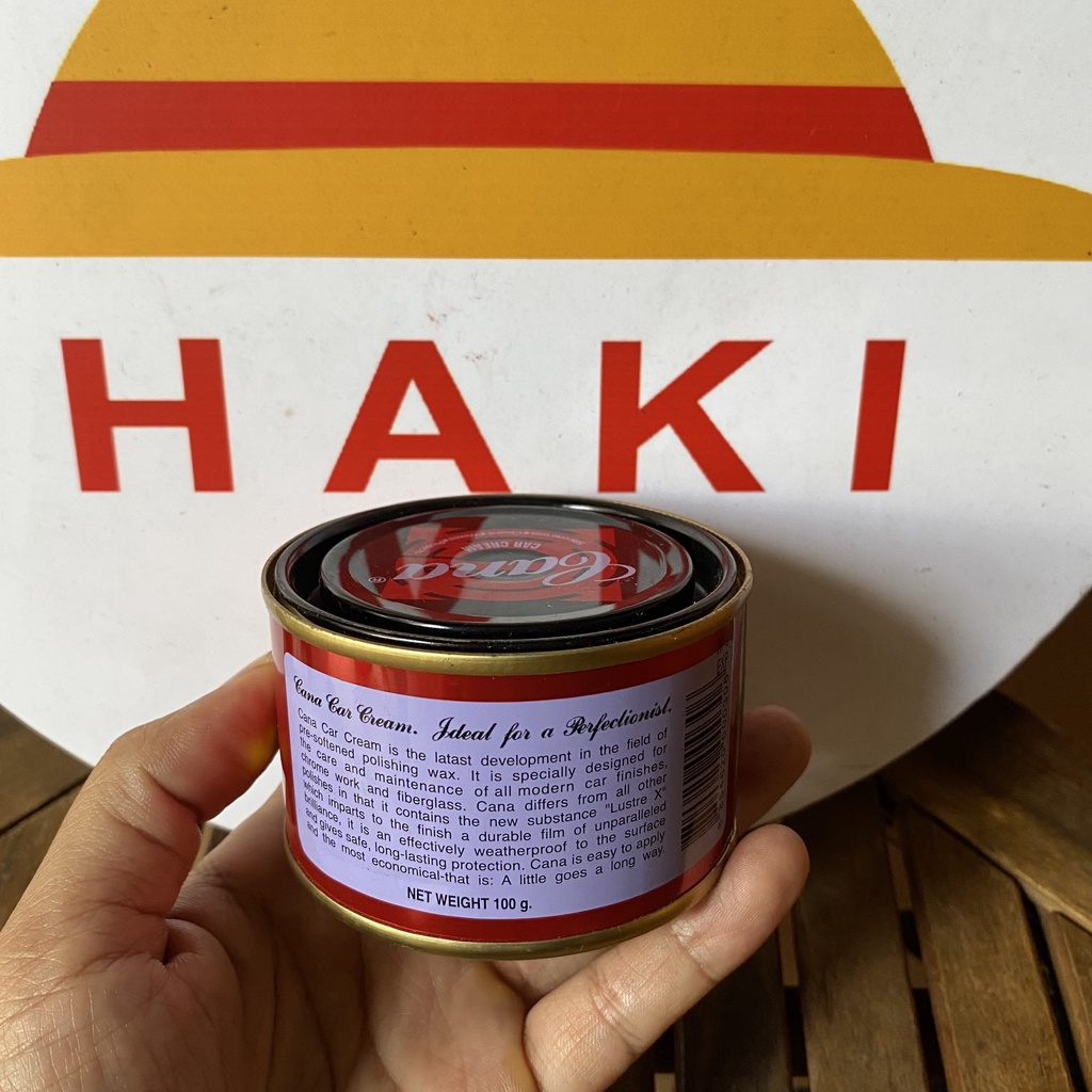 Cana đánh bóng xe, kem đánh bóng xe, xóa xước nhẹ: tạo bóng bề mặt sơn  ô tô, xe máy Cana Car Cream Thái Lan
